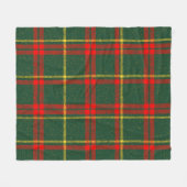 Classic Christmas Red Green Plaid Fleece Blanket Deken (Voorkant (Horizontaal))