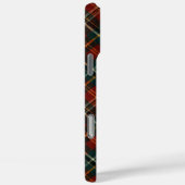 Classic Christmas Red Tartan Plaid Monogram Naam Case-Mate iPhone Case (Achterkant / Rechts)