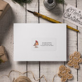 Classic Christmas Robin, custom  Etiket