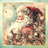 Classic Christmas Santa Window Cling Raamsticker (Vel 3)