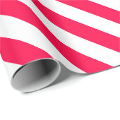 Classic Christmas Sjabloon Rood Wit Gestreept Cadeaupapier (Rol Hoek)
