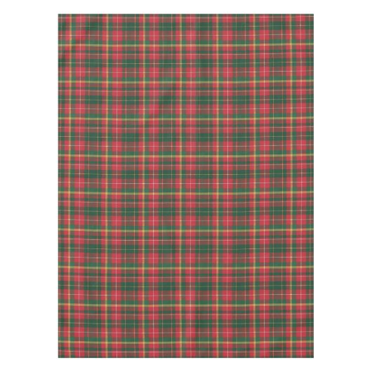 Classic Christmas Tartan Red Green Holiday Tafelkleed (Voorkant)