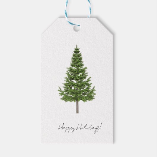 Classic Christmas Tree Gift Label Cadeaulabel