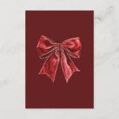 Classic Christmas Wedding Details Informatiekaartje (Achterkant)