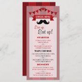 Classic Circus Poster Kinderverjaardagsmenu Menu (Voorkant / Achterkant)