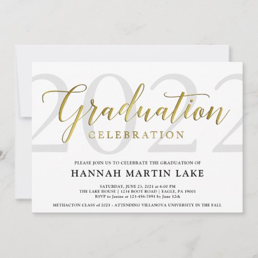 Classic Class of 2023 Graduation Party Invitation (Devant)