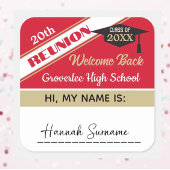 Classic Classe Reunion Nom étiquette Sticker