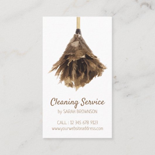 Classic Cleaning Service maid janitorial Visitekaartje (Voorkant)
