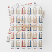 Classic Coastal Canvas tas Beach Nieuw-Engeland Inpakpapier Vel (In situ)