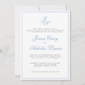 Classic Coastal Formal Faire-part de mariage (Devant)