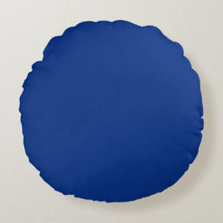 Classic Cobalt Blue Throw Pillow Rond Kussen