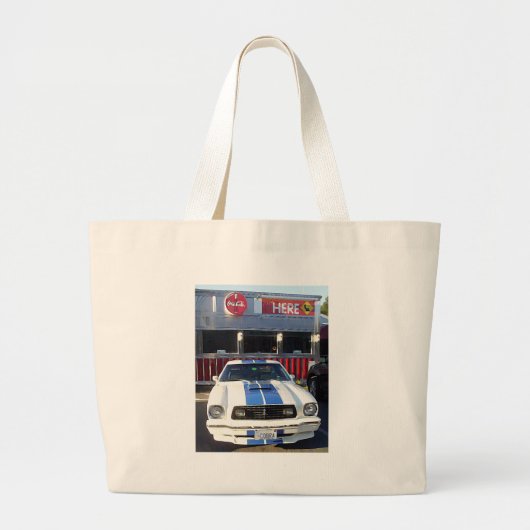 Classic Cobra in Diner Grote Tote Bag (Voorkant)