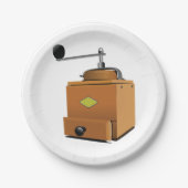 Classic Coffee Grinder Papieren Bordje (Voorkant)