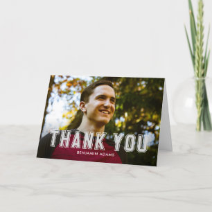 Classic Collegiate Graduate Carte de remerciements