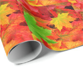 Classic Colour Autumn Herfst Leaf Print Cadeaupapier (Rol Hoek)
