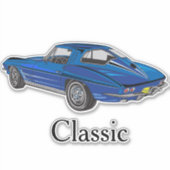 Classic Corvette Design Contour Sticker (Voorkant)