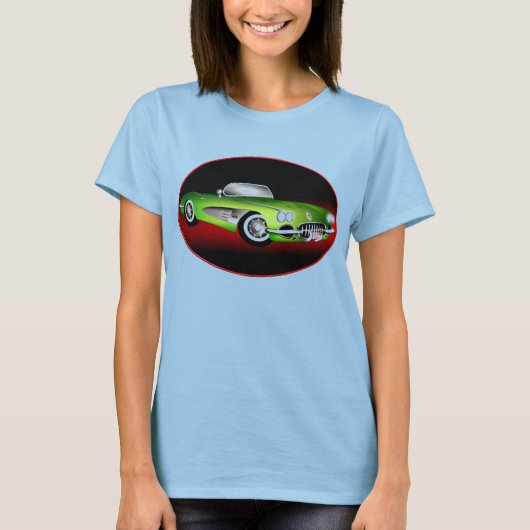 CLASSIC CORVETTE - EMERALD T-SHIRT (Voorkant)