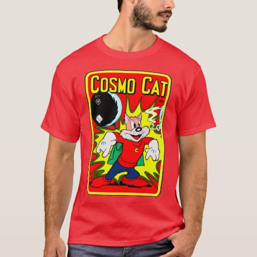 Classic Cosmo Cat T-Shirt uit 1940 (Voorkant)