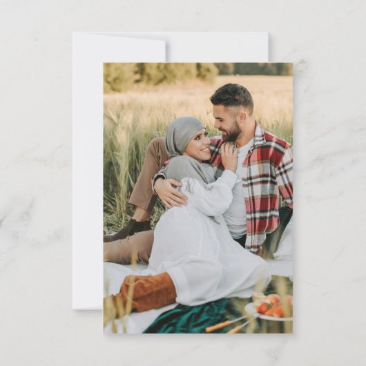 Classic Country Club Stripe QR Code Mariage RSVP (Dos)