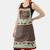 Classic Country "Merry Christmas" Apron Schort (Insitu)