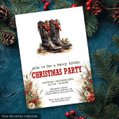 Classic Cowboy Country Christmas Invitation