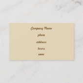 Classic Cream Visitekaartje (Achterkant)