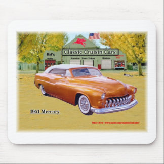 Classic Cruisin Cars 1951 Mercury Mousrpad Muismat