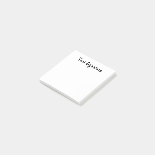 Classic Cursive Minimal Signature Name Script Lett Post-it® Notes (Schuin)