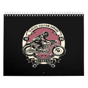 Classic custom garage motorcyclus kalender