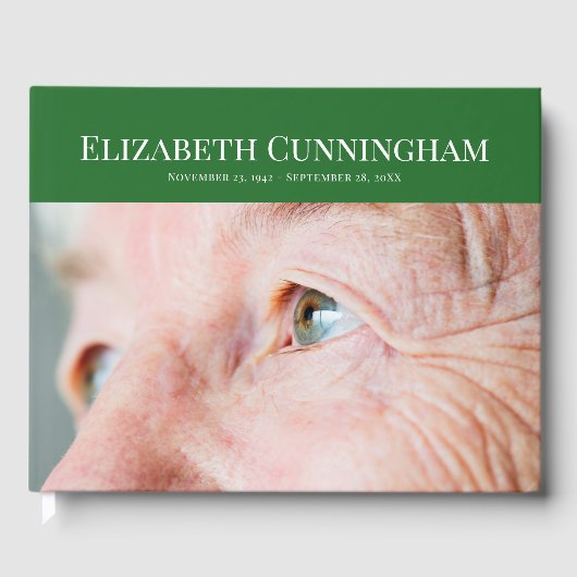 Classic Custom Photo Memorial Gastenboek (Voorkant)