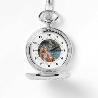 CLASSIC! 🕰️ Custom Silver Pocket Watch Horloge