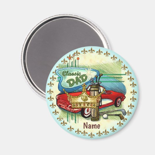 Classic Dad magneet (Voorkant / Achterkant)