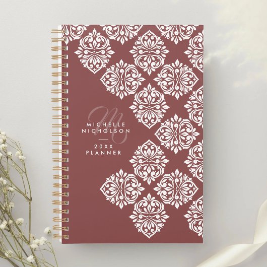 Classic Damask Abstract Chic Geometric Script