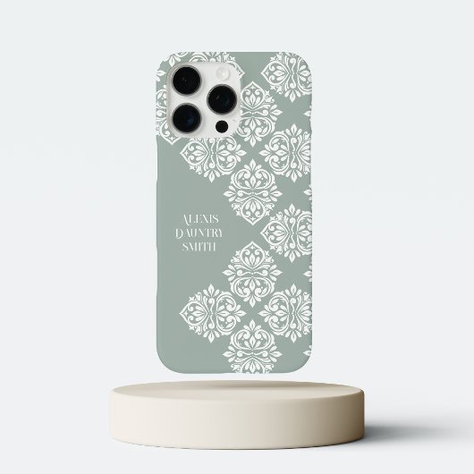 Classic Damask Abstract geometrisch Bord zacht gro Case-Mate iPhone Case