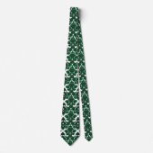 Classic Damask Green Stropdas (Voorkant)