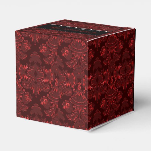 Classic Damask Red Bedankdoosjes (Achterkant)