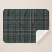 Classic Dark Blue Red Green Plaid Pattern (Devant (Horizontal))