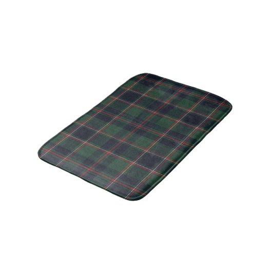 Classic Dark Blue Red Green Plaid Pattern Badmat (Gekanteld)