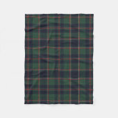 Classic Dark Blue Red Green Plaid Pattern Fleece Deken (Voorkant)