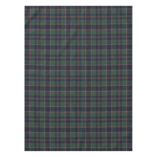 Classic Dark Blue Red Green Plaid Pattern Tafelkleed (Voorkant)