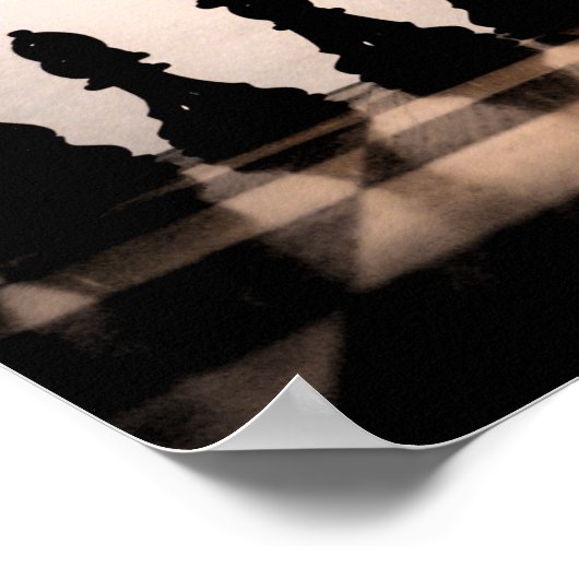 Classic Dark Chess Poster (Coin)