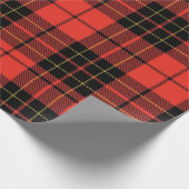 Classic Dark Red Tartan Wrapping Paper Cadeaupapier (Hoek)