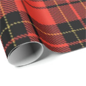 Classic Dark Red Tartan Wrapping Paper Cadeaupapier (Rol Hoek)