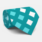 Classic Dark Turquoise Pset Unisex Stropdas (Opgerold)