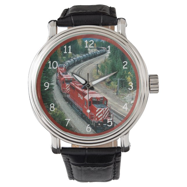 Classic Diesel Train Engine Horloge (Voorkant)