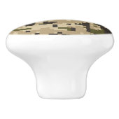 Classic Digital Camouflage  Keramische Knop (Zijkant)