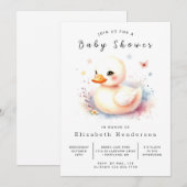 Classic Digital Duck Baby shower Kaart (Voorkant / Achterkant)