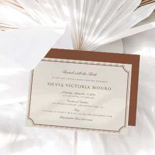 Classic Ecru Brunch met het bruid Vrijgezellenfees Kaart