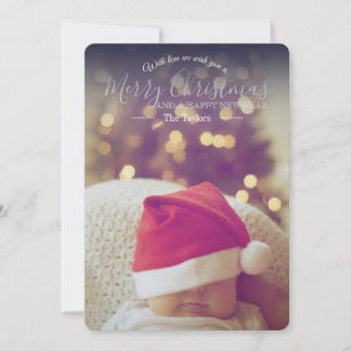 Classic Editable avec l'amour Carte de Noël