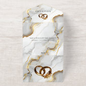 Classic Elegance Gold Wedding Invitation (Extérieur)
